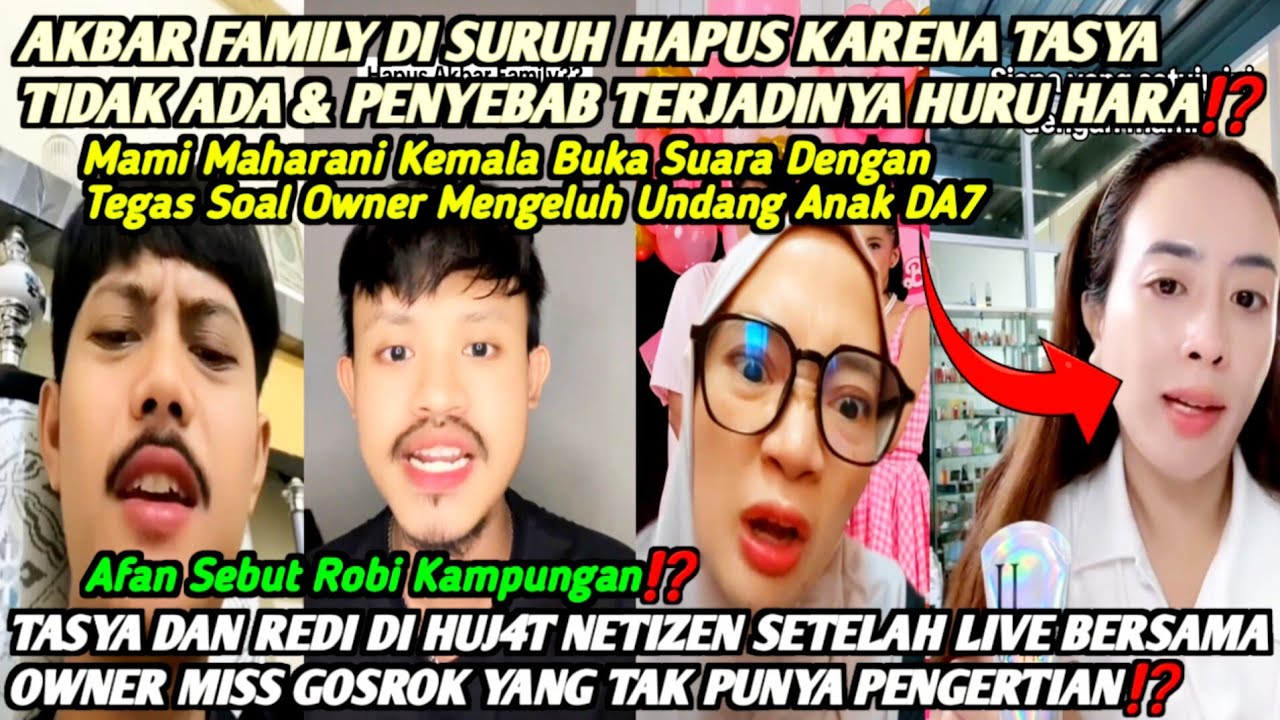HEBOH‼️AKBAR FAMILY DI SURUH HAPUS SAJA❓ADA APA ROBI & AFAN YANG SEBUT KAMPUNGAN❓RESYA DI HUJ4T LAGI