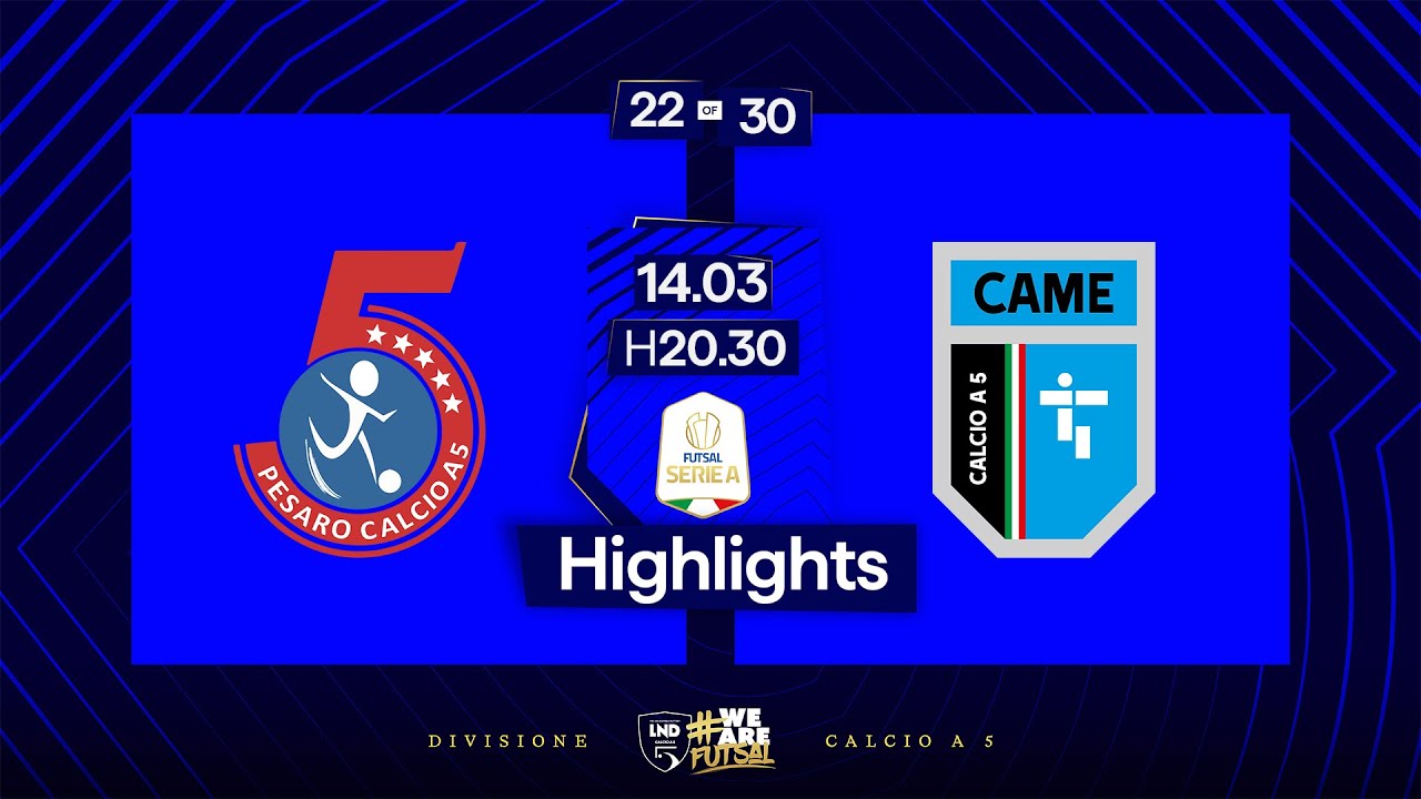 Italservice Pesaro-Came Treviso 4-3 | 22ª giornata | Serie A 2024/2025 | Highlights