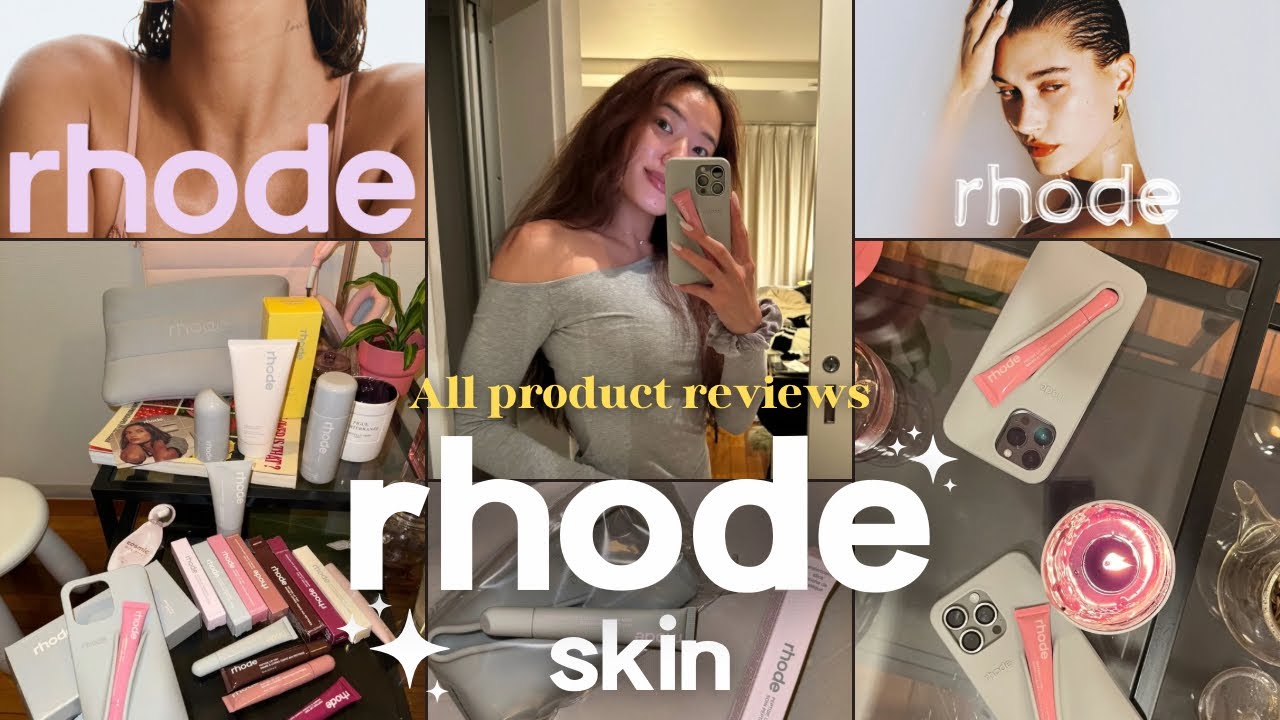 【rhode】全商品レビュー💕iPhoneケース.リップグロス.スキンケア📱🎀🍞☕️🍓🫶🏼