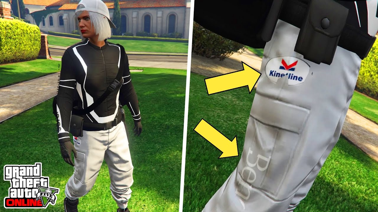 TENUE MODDER JOGGER BLANC + LOGO DE COURSE + CEINTURE SUR LE PERSO FEMININ | GTA 5 ONLINE