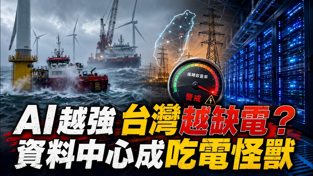 AI耗電大爆發！風電失速、核能回牌桌 台灣怎麼撐？｜94要賺錢
