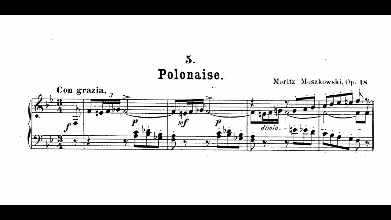 Polonaise op 18 nr 5 (Moszkowski)