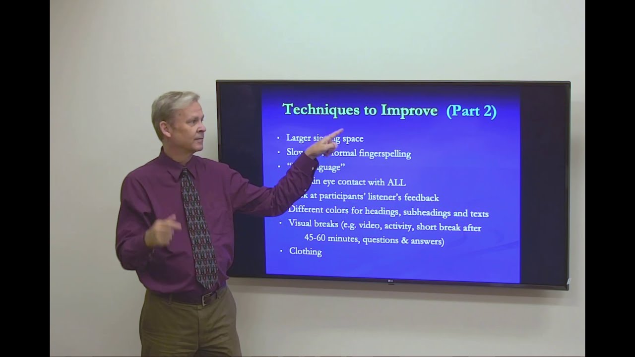 Effective Public Presentation in ASL and Deaf Culture