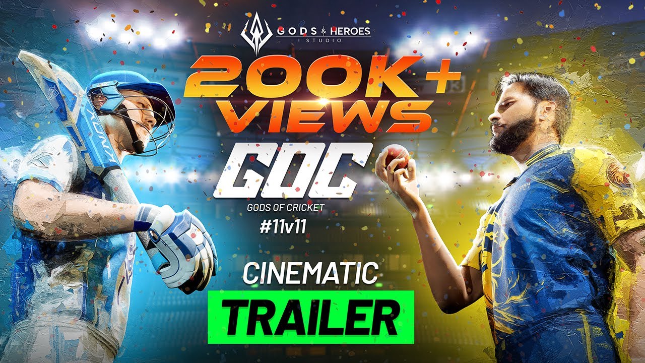 Gods of Cricket: Official Cinematic Trailer | World's 1st Full 11v11 Multiplayer Cricket Game