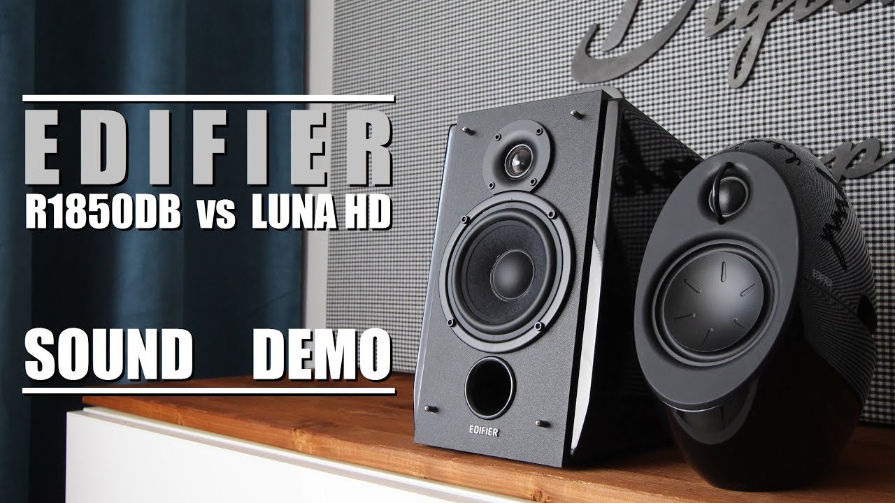 Сравнение Edifier R1850DB и Edifier E25HD Luna Eclipse HD || Демонстрация звука с тестом басов