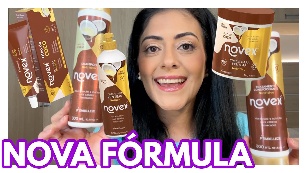Testei Nova Fórmula Novex Óleo de Coco | Como cuidar dos Cabelos Secos e Ressecados