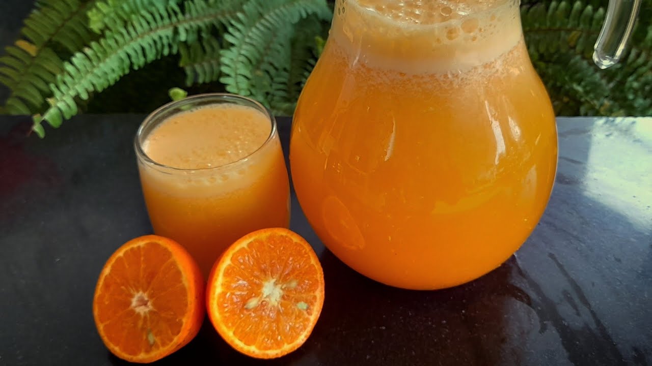 Orange juice 🍊🧃| How to make orange juice with a blender |Easy Recipe 