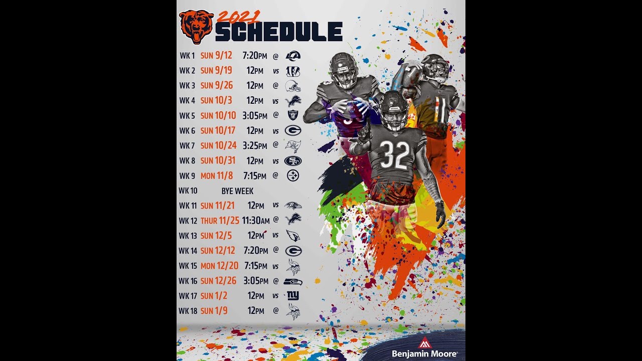 Predictions And Analysis Of Bears BRUTAL 2021 Schedule