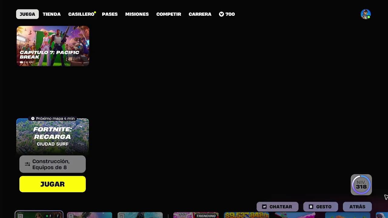 FORTNITE, SilverPES jugando en Xbox One a 80 de ping. Servidor de Brasil.