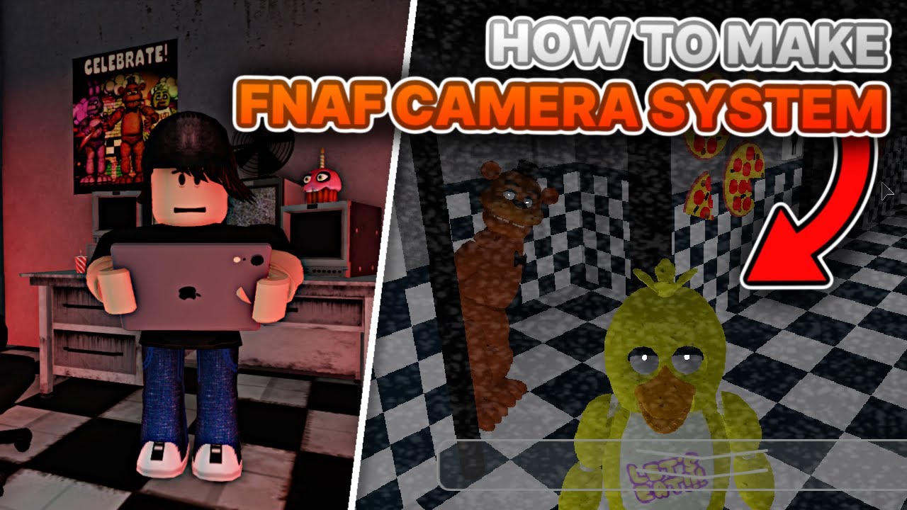 Как сделать систему камер FNAF в ROBLOX! (БЕСПЛАТНЫЙ НАБОР)