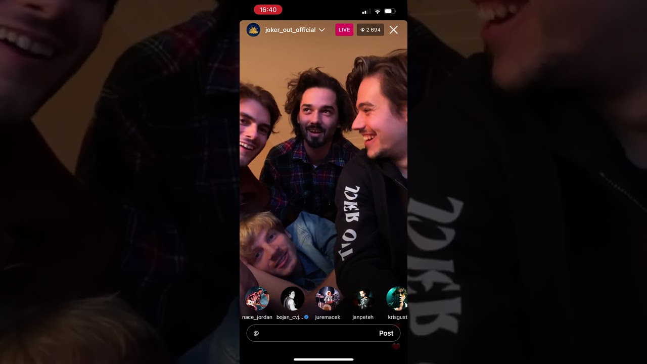 Joker Out instagram livestream (11.11.2023)