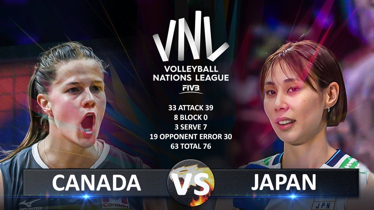 Canada vs Japan | Women's VNL 2025