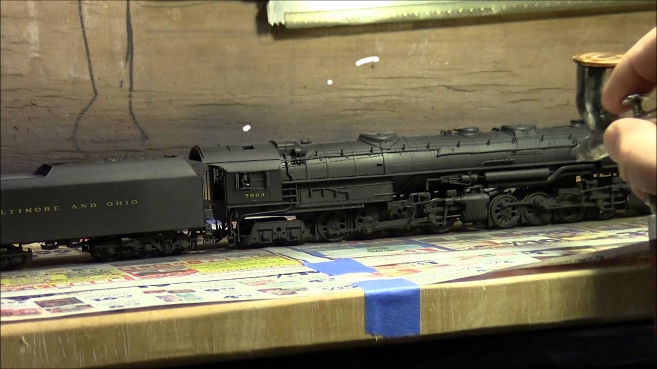Weathering A B&O EM-1 2-8-8-4 Yellowstone Steam Locomotive