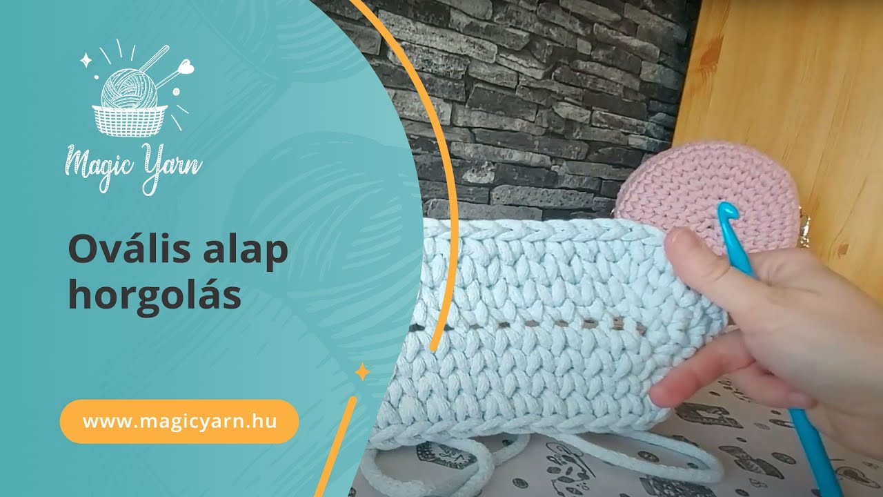 Ovális alap horgolás