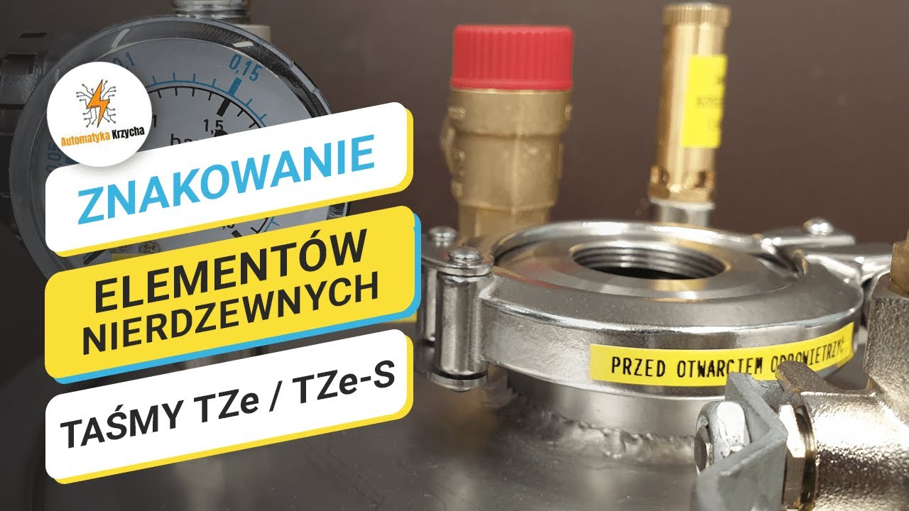 Znakowanie urządzeń nierdzewnych z Brotherem P-touch PT-E550WVP  |  Automatyka Krzycha