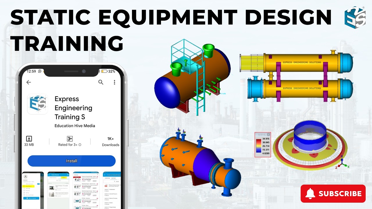 App download | Free Videos | Static Equipment Training | Online | Pressure Vessel | Heat Exchanger