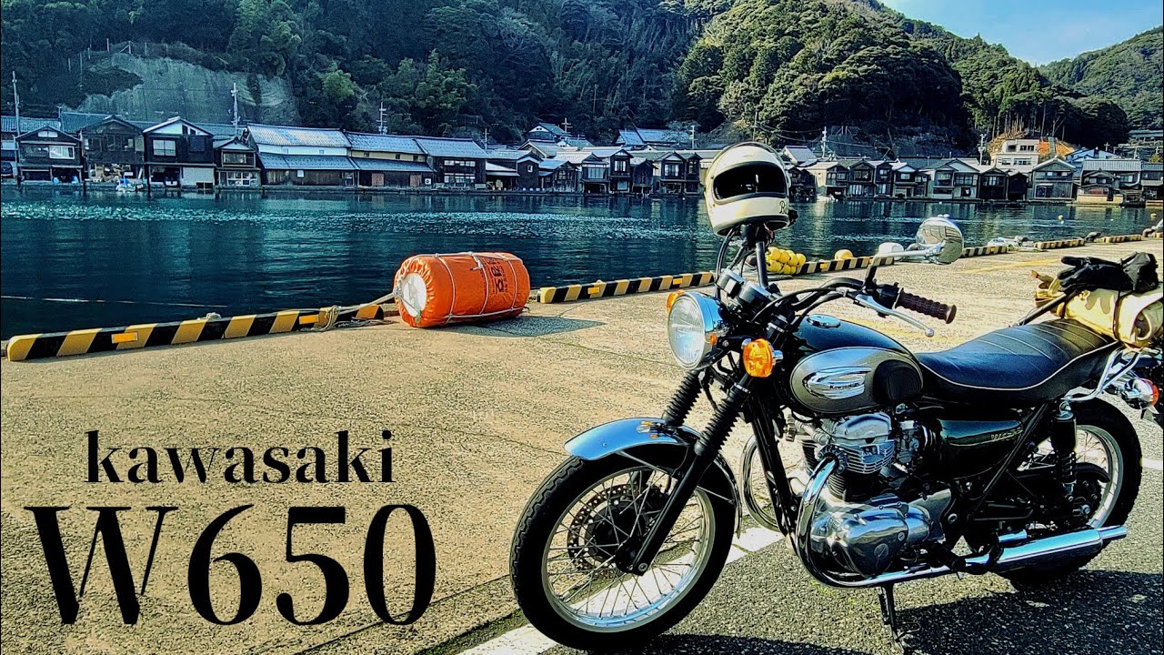 【kawasaki w650】Почувствуйте звук выхлопа и сердцебиение.