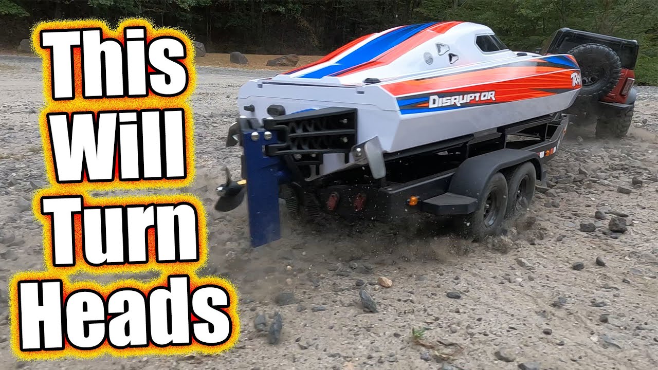 Ultimate RC Show-Off Accessory! Traxxas Tandem Axle Boat Trailer