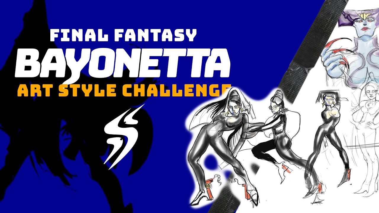 Bayonetta illustrated in final fantasy style |art style exploration & challenge| SOUL SWAP | ODDYSAY