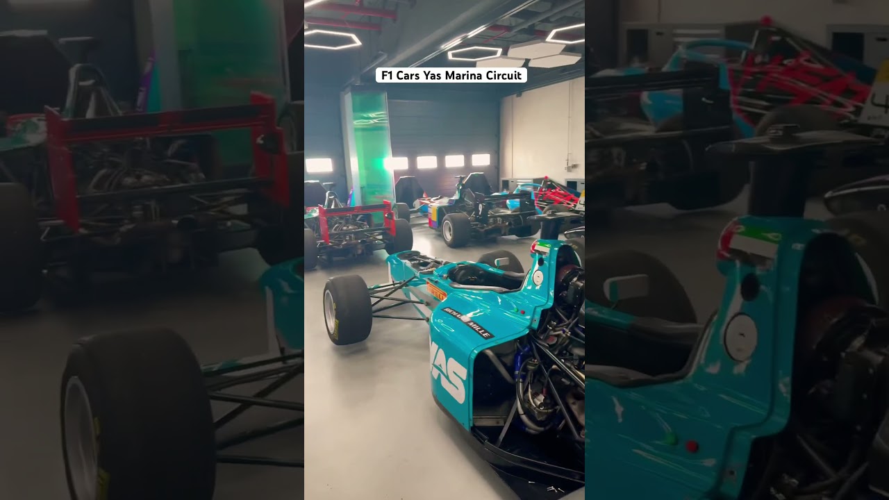 F1 Cars at Yas Marina Circuit Part 1. #shorts #foryou #abudhabi #yasmarina  #yasmarinacircuit