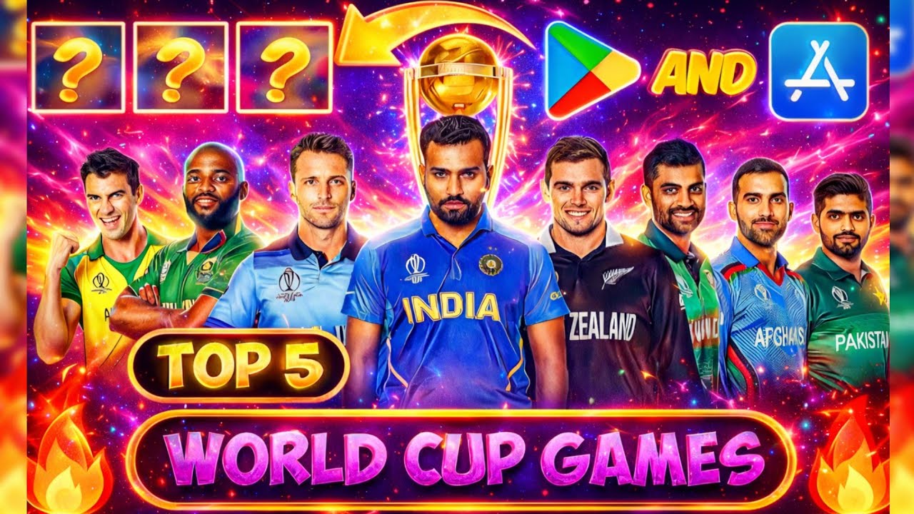 TOP 5 🔥 WORLD CUP CRICKET GAMES FOR ANDROID & IOS 😍 | WORLD CUP GAMES | CRICKET GAMES FOR ANDROID