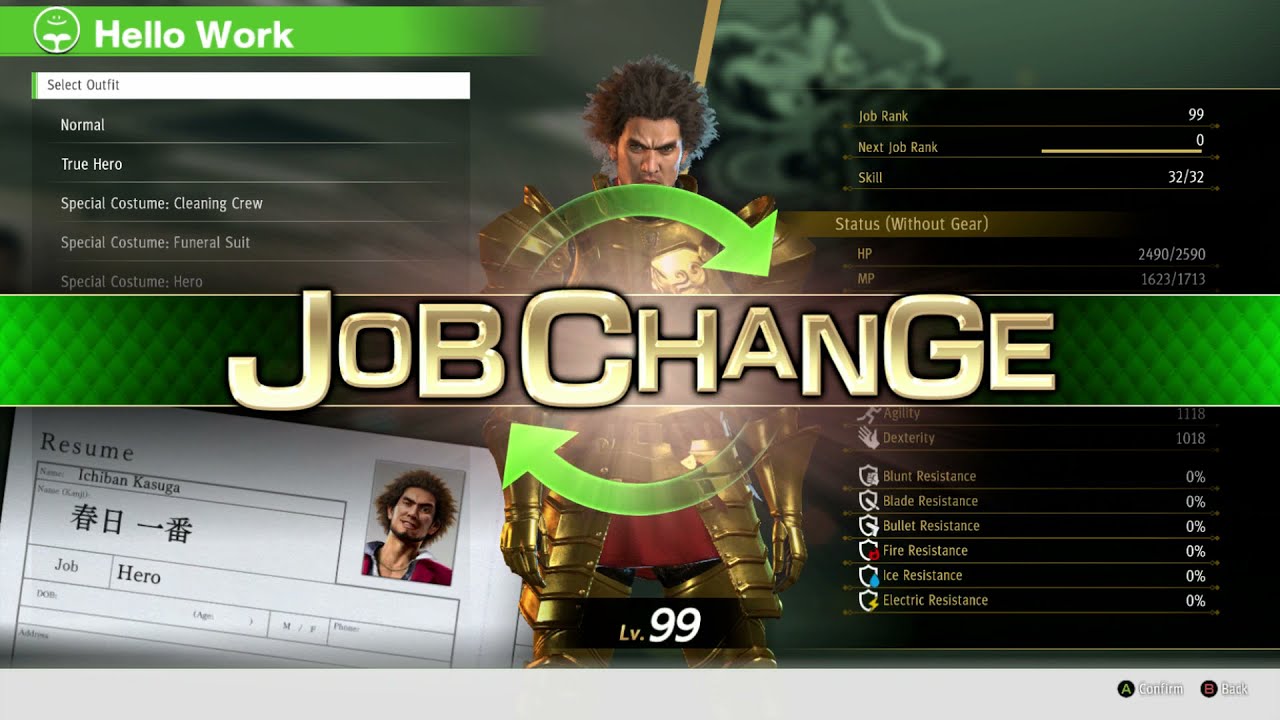All Job Rank 99 Clip It Took 300 Hours & Farming Invested Vagabonds Yakuza Like Dragon