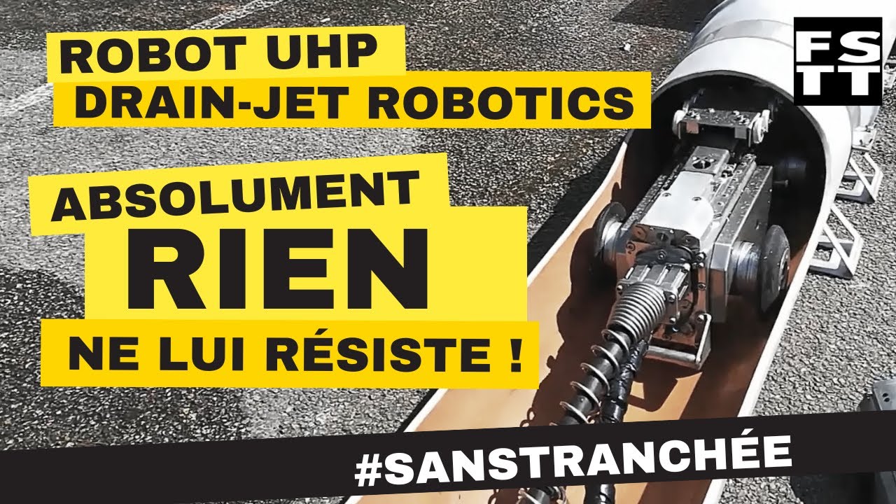 Innovation Sans Tranchée : hydro-fraisage très haute pression par robot camera