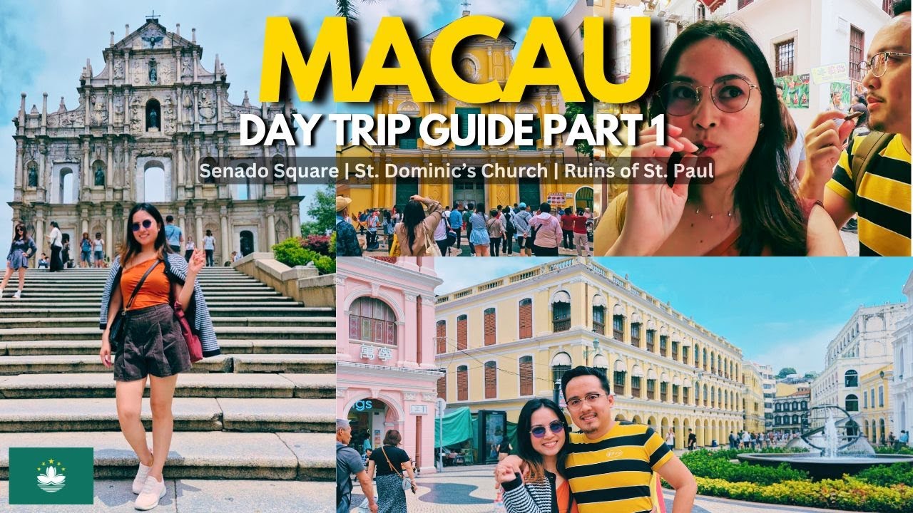 🇲🇴 MACAU DIY TRAVEL VLOG: Senado Square & Ruins of St. Paul | Free Bus and Free Taste Experience!