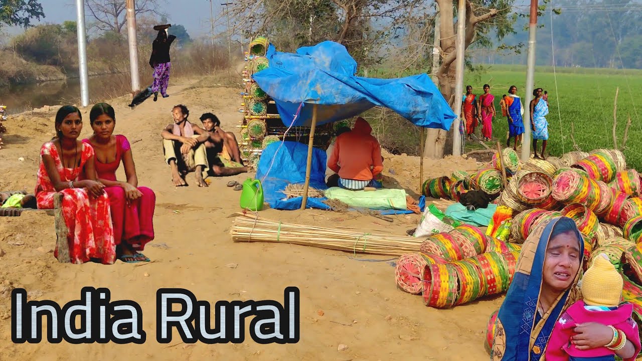 How many people in India earn their livelihood by working as laborers? Village India Real Life  