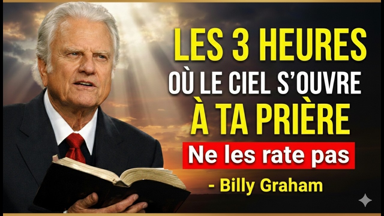 Récite Ta Prière à CES HEURES… et Attends-toi à un MIRACLE IMMÉDIAT - Billy Graham