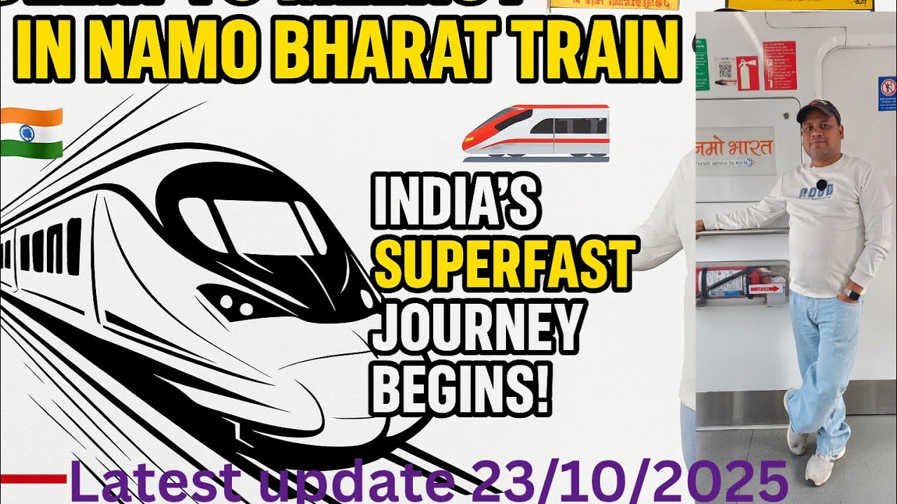 Latest update Delhi to Meerut in Namo Bharat Train 🚄 | India’s Fastest Regional Train | travel vlog
