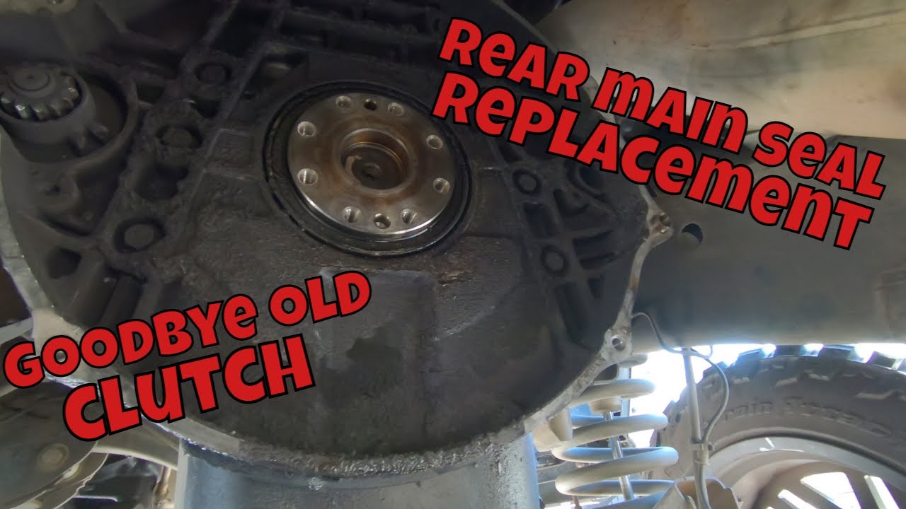 Rear main seal on a 6.7 Cummins and saying goodbye to the old clutch....