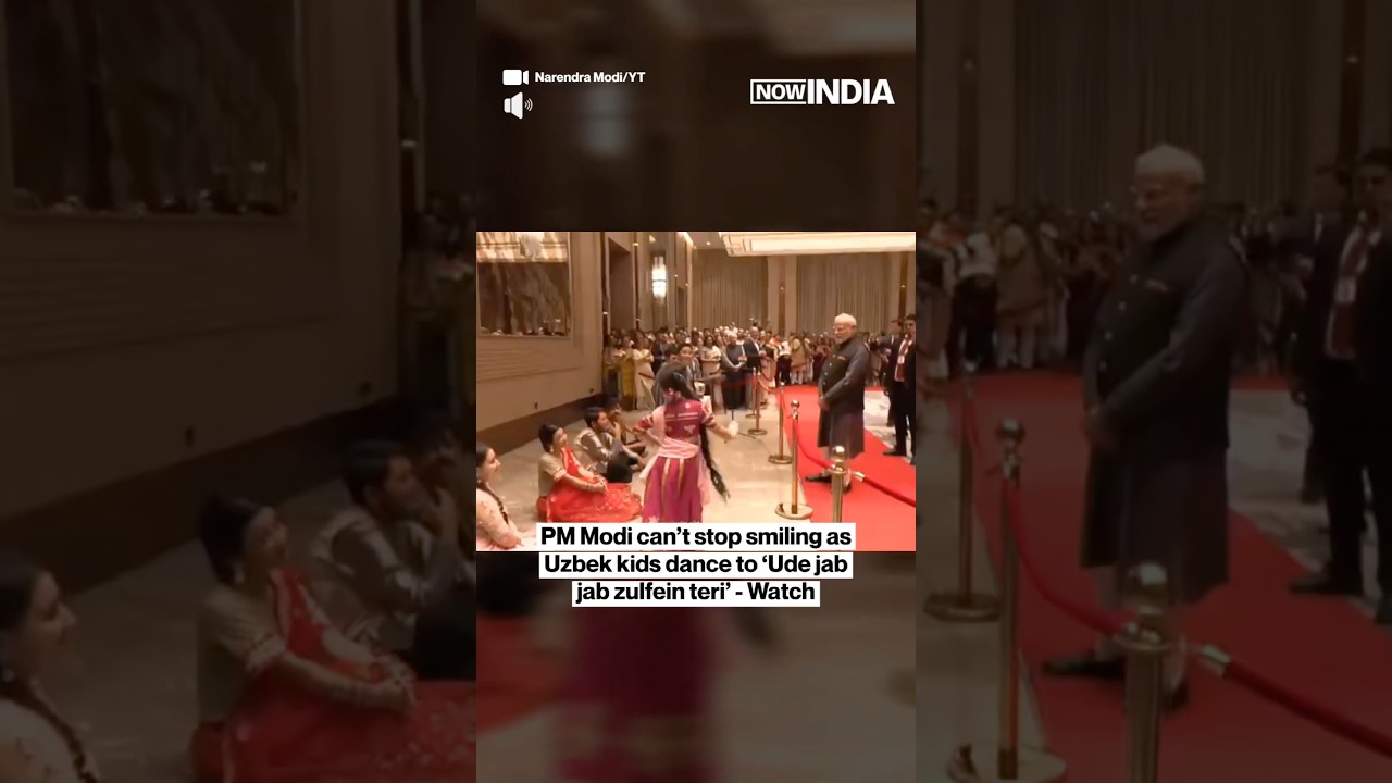 Uzbek Kids Dance to &lsquo;Ude Jab Jab Zulfein Teri&rsquo; | PM Modi Can&rsquo;t Stop Smiling | Watch