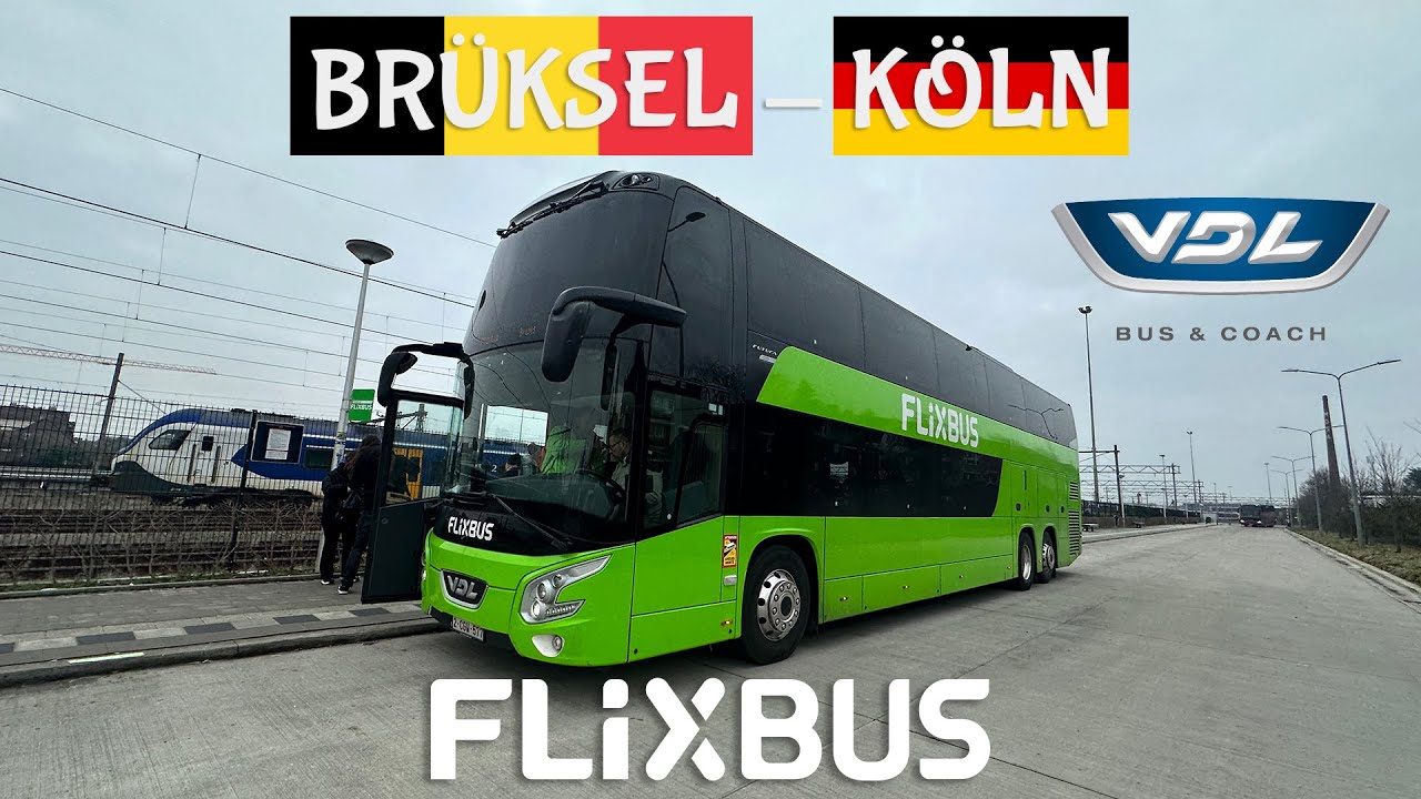 #222 BELÇİKA'dan ALMANYA'ya OTOBÜS YOLCULUĞU / FLiXBUS / BRÜKSEL - KÖLN BONN HAVALİMANI