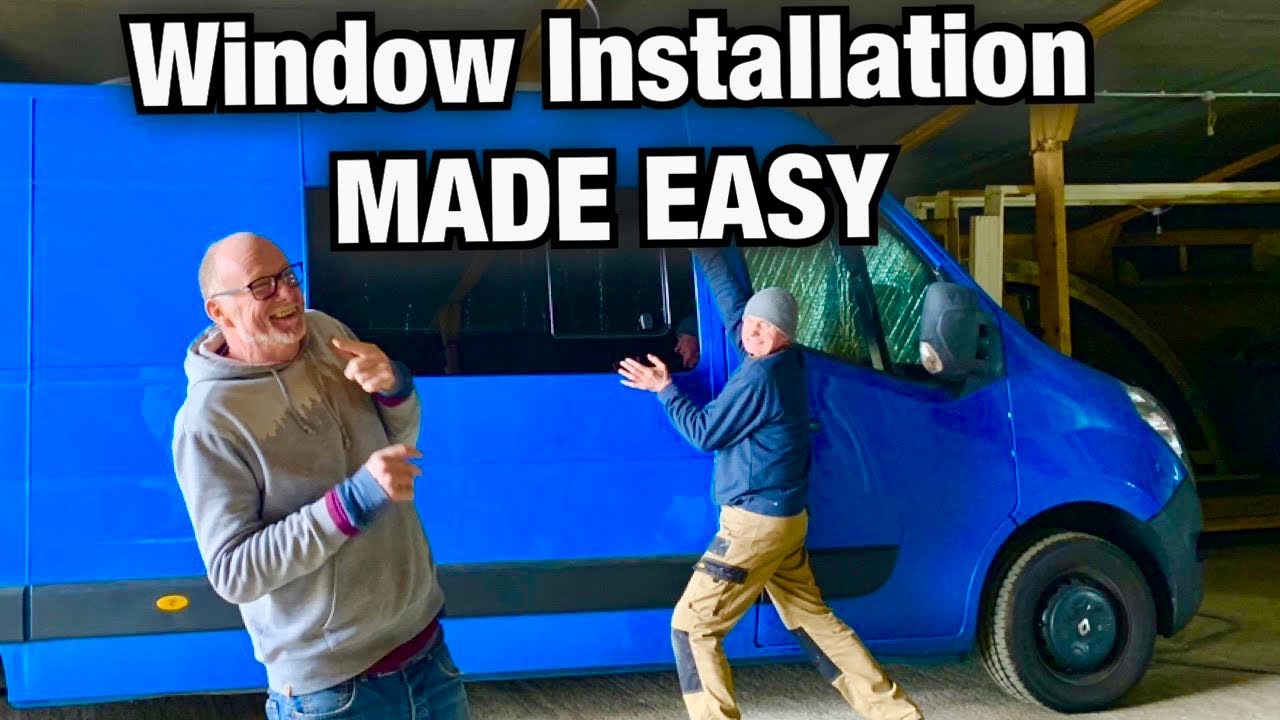 Renault Master Campervan bonded Window Installation
