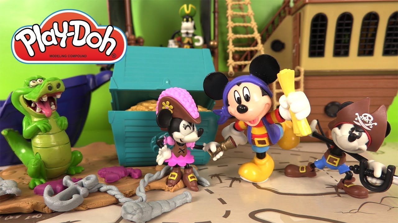 Pâte à Modeler Mickey Mouse Navire Pirate des Caraïbes Treasure Ship