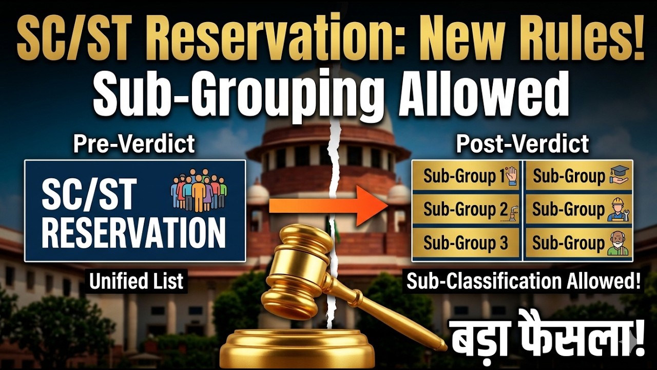 Supreme Court Allows SC/ST Sub-Classification: Reservation Policy Faces a Historic Shift in India