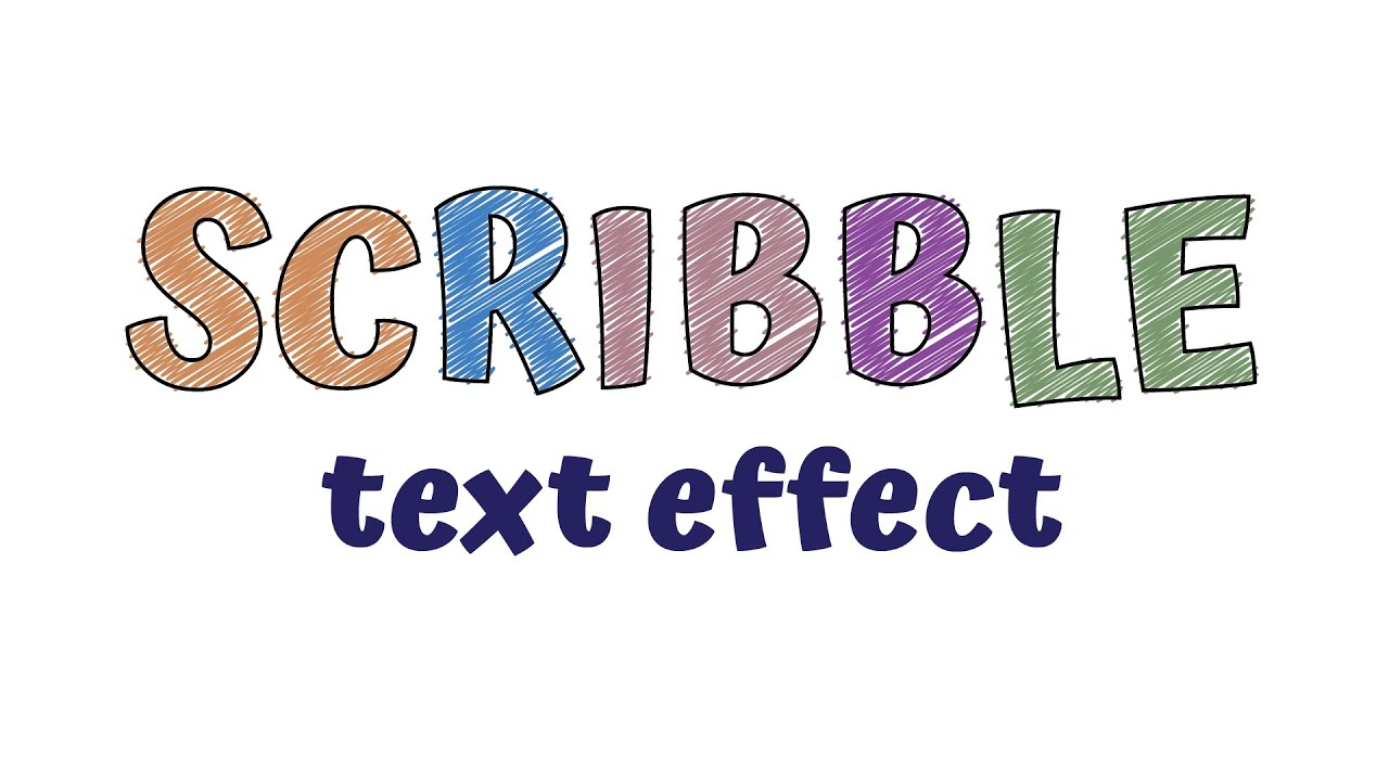#Illustrator Tips: #Scribble Text Effect