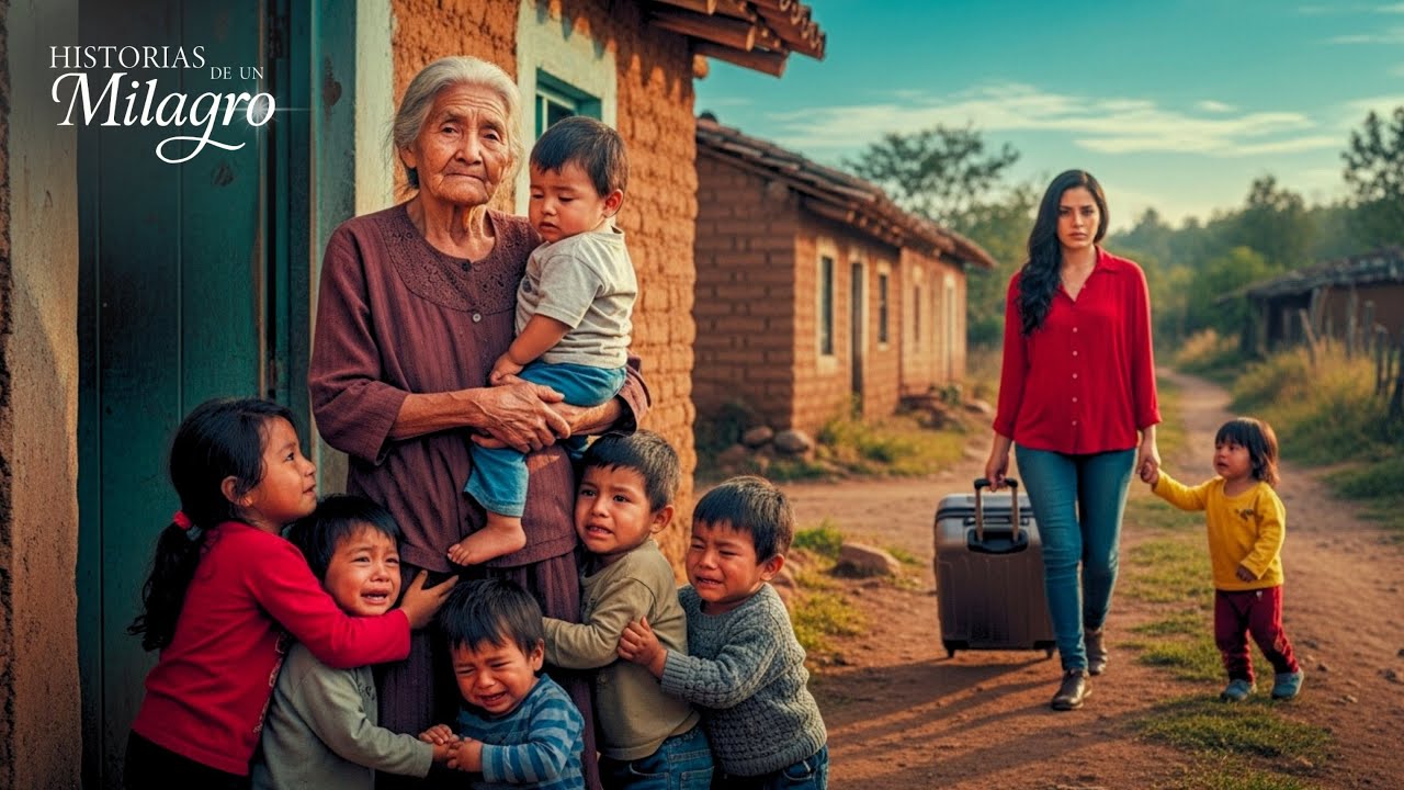 Abandoné a mis seis hijos con mi madre de 75 años y ella hizo un milagro