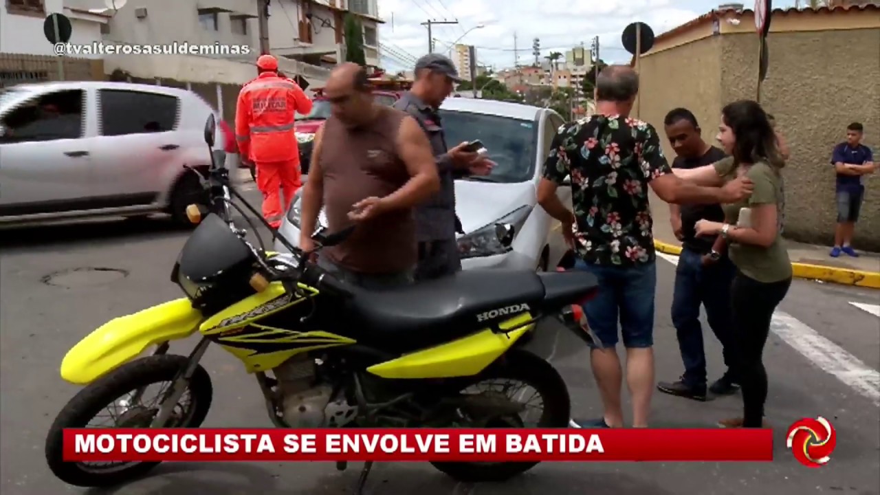 Motociclista se envolve em acidente em Varginha