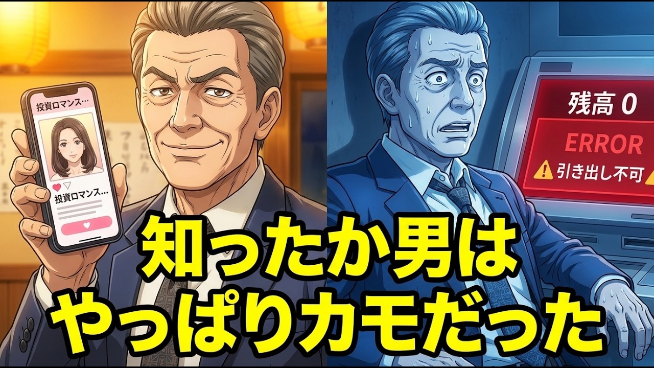 【漫画】「俺は選ばれた人間だ」退職金3000万を信じた美女に全額溶かした父の末路