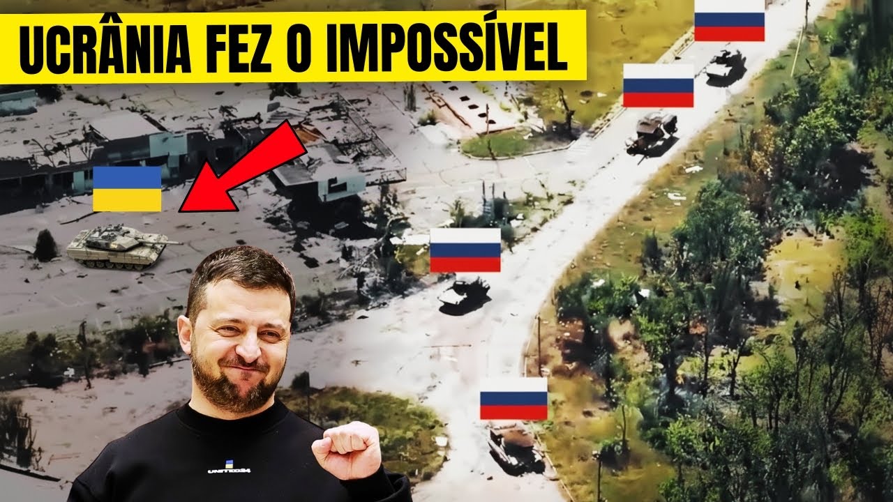 Rússia tenta... mas o LEOPARDO da Ucrânia mostrou quem manda