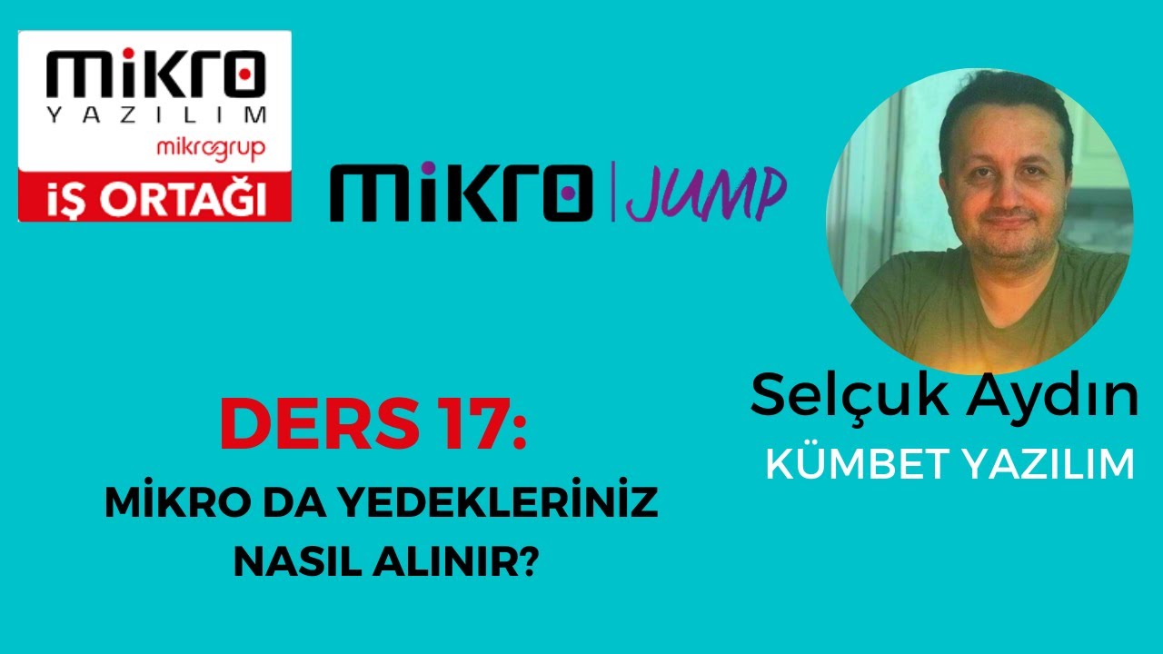 Mikro Yazılım Yedek Nasıl Alınır?