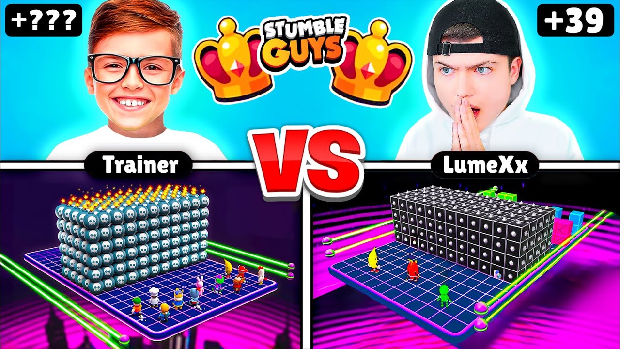 Ich PRANKE 8 Jährigen TRAINER im KRONEN BATTLE bis er AUSRASTET (Stumble Guys)