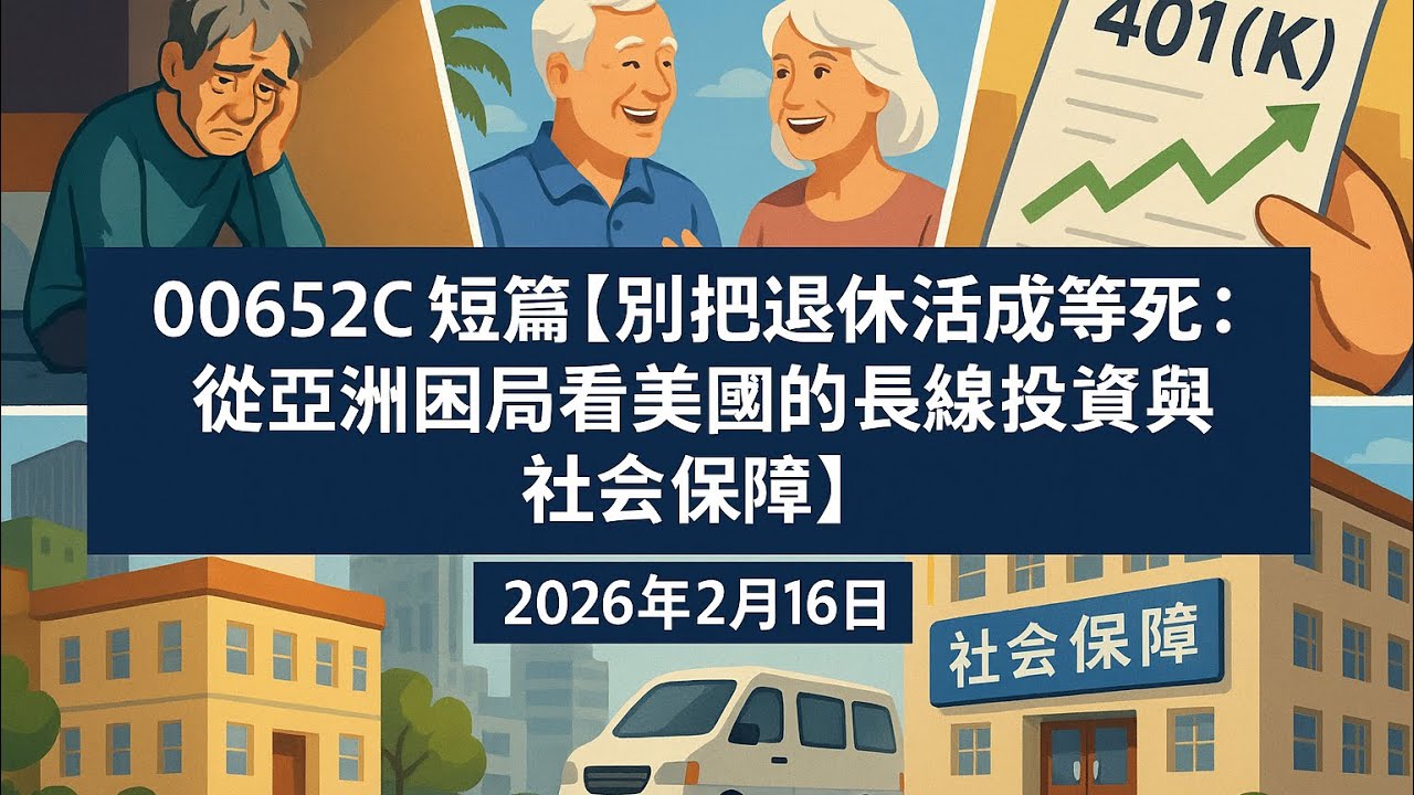 00652C 短篇【別把退休活成等死：從亞洲困局看美國的長線投資與社會保障】2026年2月16日