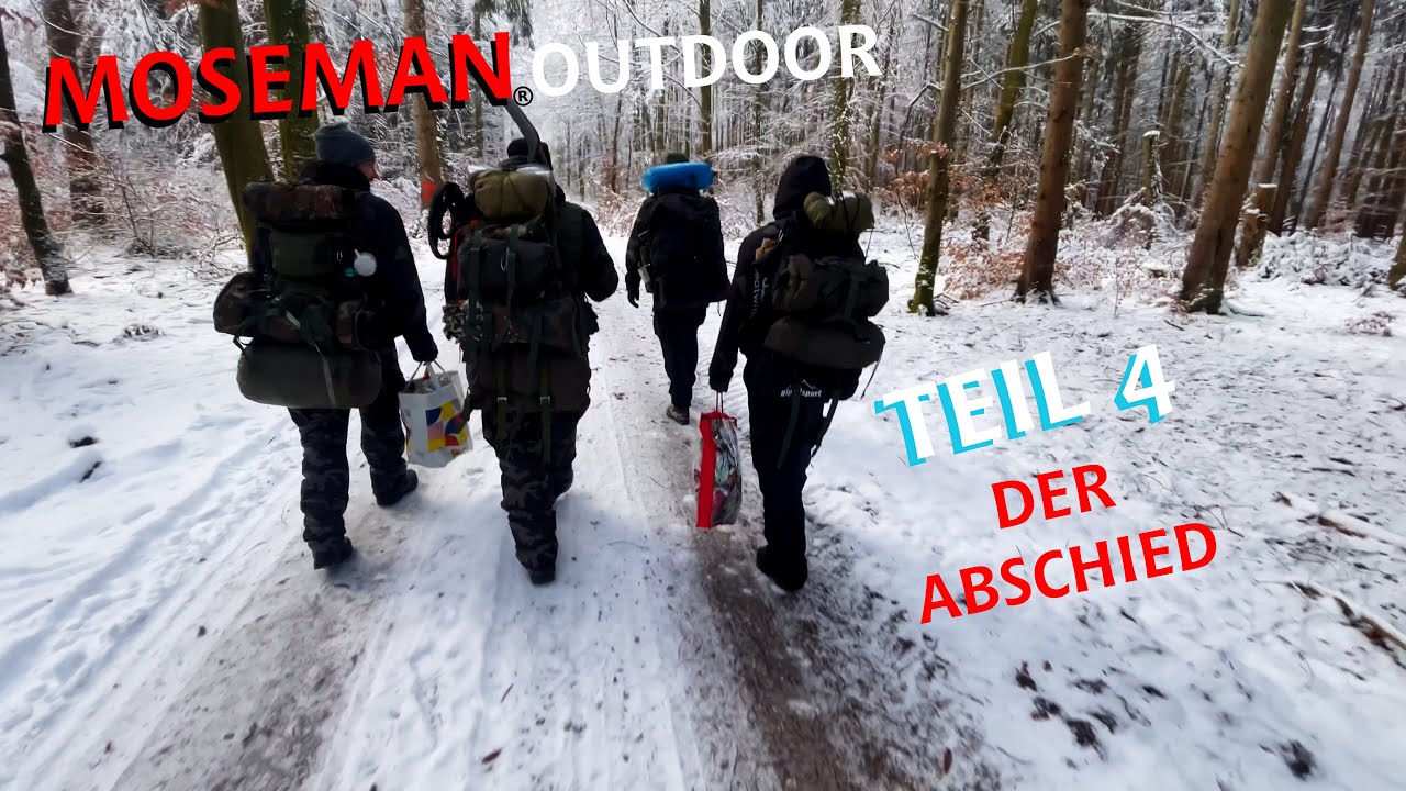 Eiskalt im Wald übernachtet 🥶 Teil 4 von MOSEMAN OUTDOOR Lagerfeuerromantik 🤗😍😋