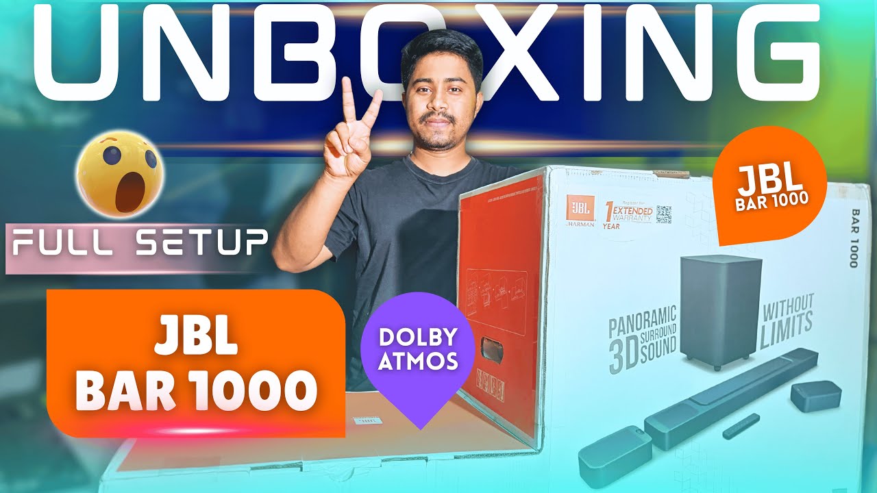Home Theater Ka King? JBL Bar 1000 | Unboxing & Setup — Dolby Atmos 7.1.4 | Sound Test 