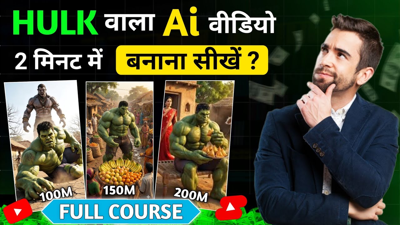 Hulk ai video kase banaye | How To Create Perfect HULK Ai Videos | ai se cartoon video kaise banaye