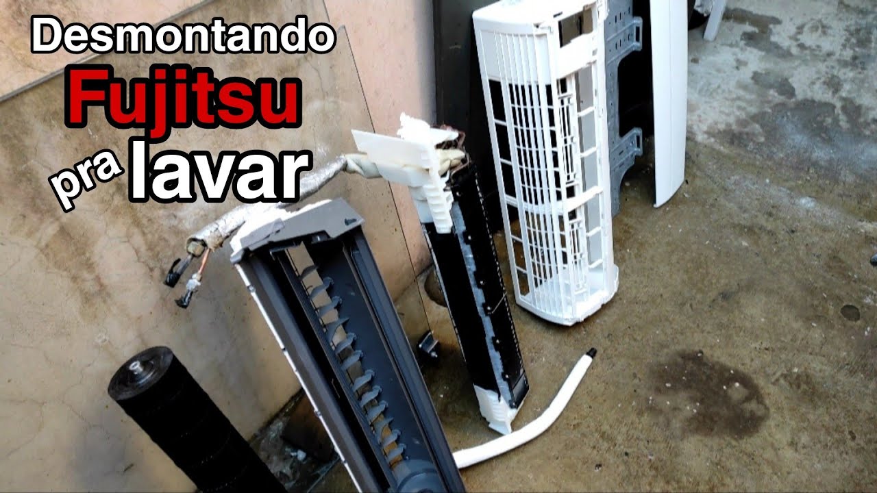 Como desmontar ar split Fujitsu para lavar