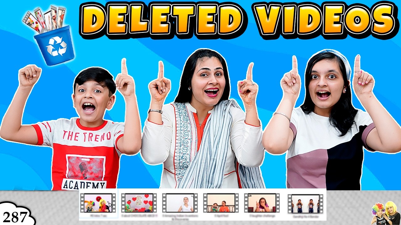 DELETED VIDEOS | Ep 287 | Reacting To Our Old Videos | Aayu and Pihu Show
